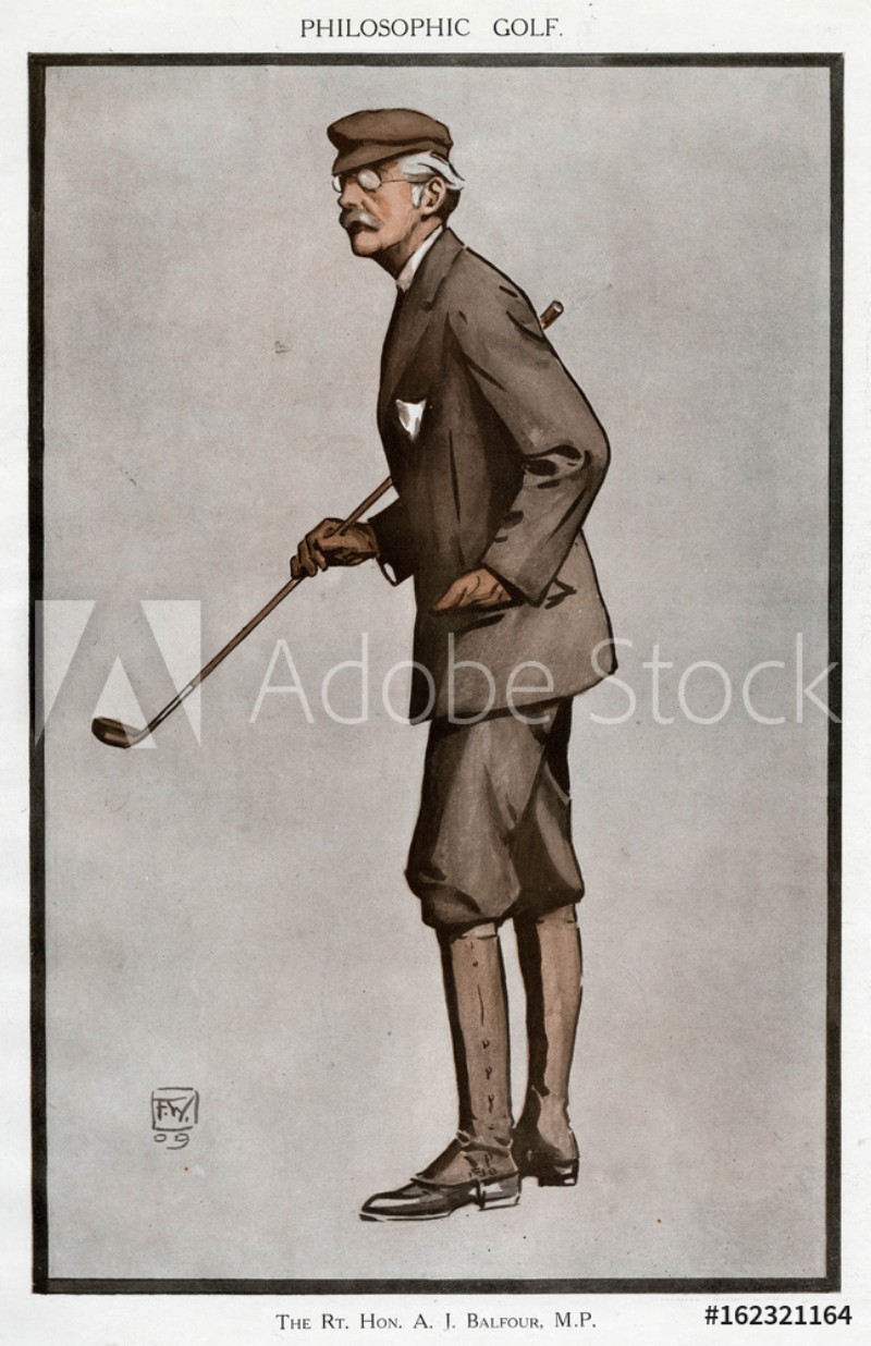 Image de Balfour with Golf Club Date 1848 - 1930